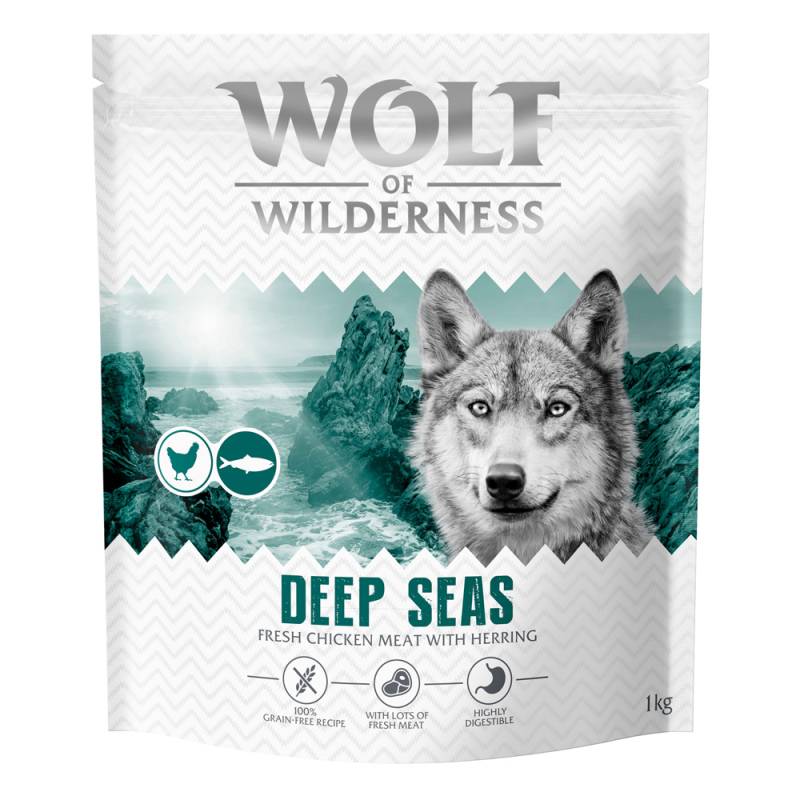Wolf of Wilderness Adult "Deep Seas" Hering - getreidefrei - 1 kg neue Rezeptur von Wolf of Wilderness