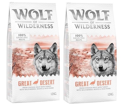 Wolf of Wilderness Adult Great Desert Pute - getreidefrei - Parent (2x12 KG) von Wolf of Wilderness