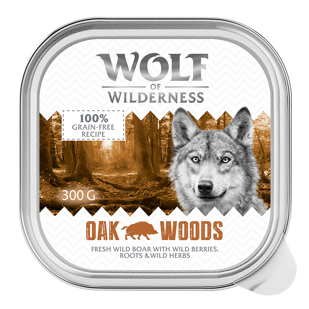 Wolf of Wilderness Adult - Single Meat 6 / 24 x 300 g Schale - 6 x 300 g: Oak Woods - Wildschwein Wolf of Wilderness Adult - Single Meat 6 / 24 x 300 g Schale - 6 x 300 g: Oak Woods - Wildschwein von Wolf of Wilderness