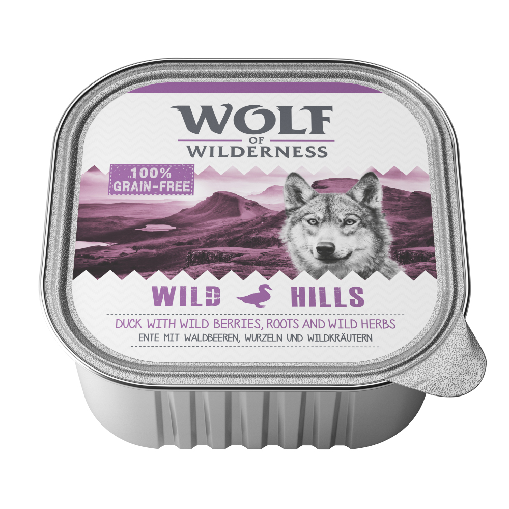 Wolf of Wilderness Adult - Single Meat 6 / 24 x 300 g Schale - 6 x 300 g: Wild Hills - Ente Wolf of Wilderness Adult - Single Meat 6 / 24 x 300 g Schale - 6 x 300 g: Wild Hills - Ente von Wolf of Wilderness