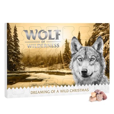 Wolf of Wilderness Adventskalender - gefriergetrocknete RAW Snacks - 1 Stück (67 g) von Wolf of Wilderness