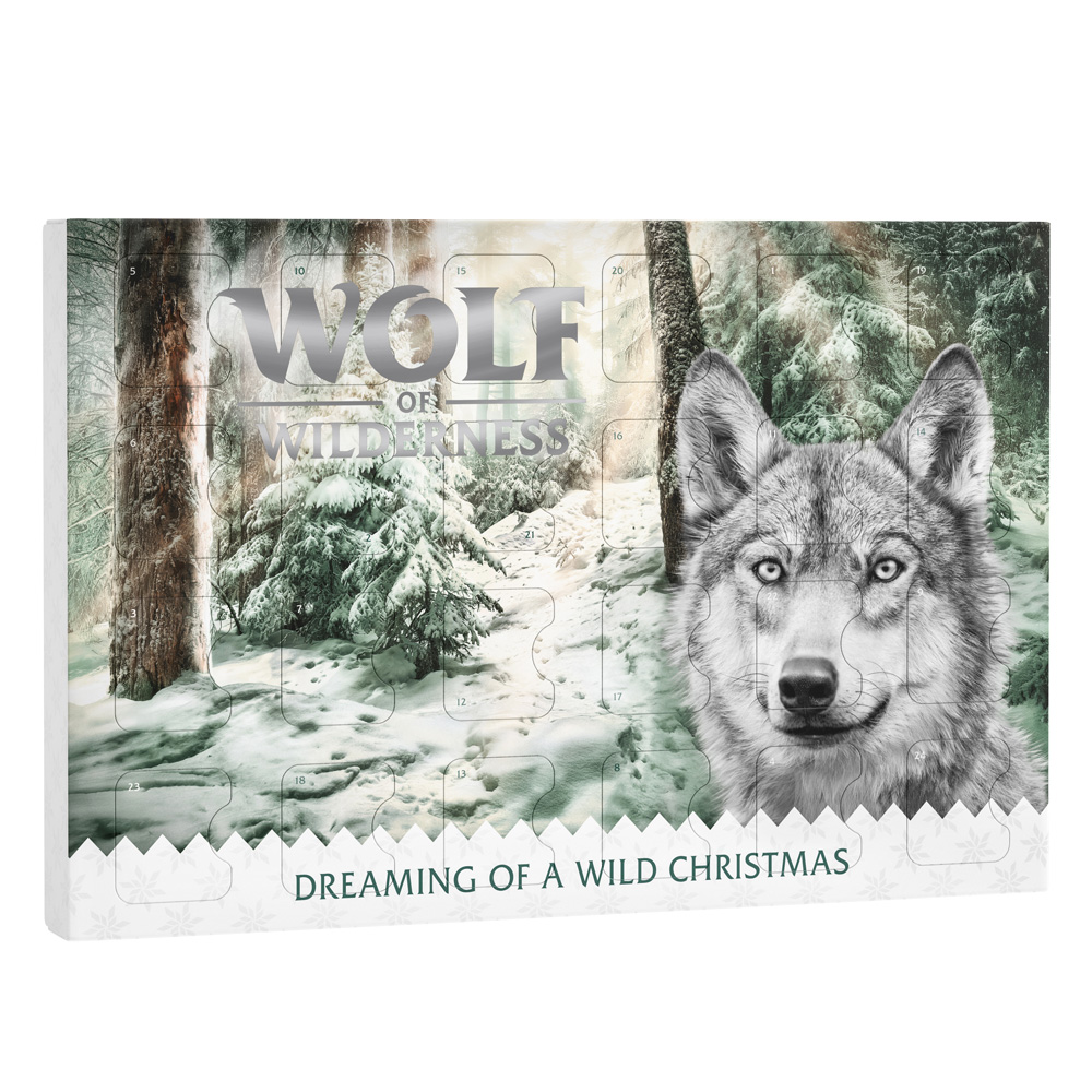 Wolf of Wilderness Adventskalender - gefriergetrocknete RAW Snacks - 3 Stück (201 g) von Wolf of Wilderness