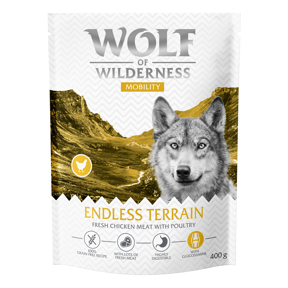 Wolf of Wilderness "Explore The Endless Terrain" Mobility - getreidefrei - 400 g: neue Rezeptur von Wolf of Wilderness
