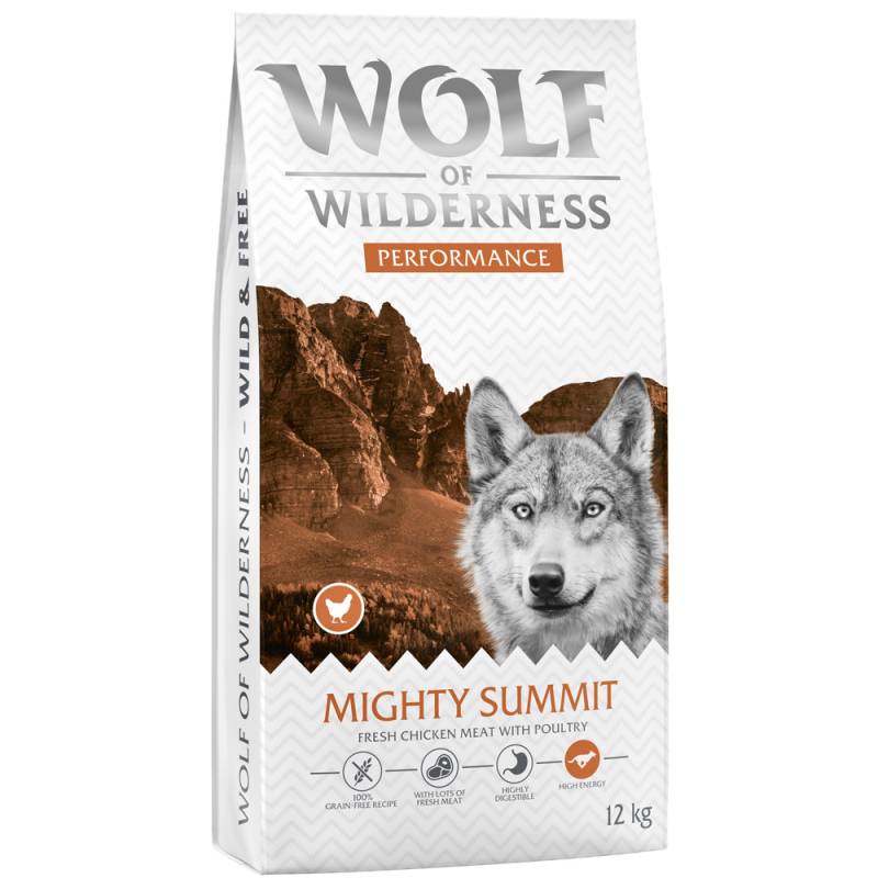 Wolf of Wilderness "Explore The Mighty Summit" Performance - getreidefrei - Sparpaket: 2 x 12 kg neue Rezeptur von Wolf of Wilderness