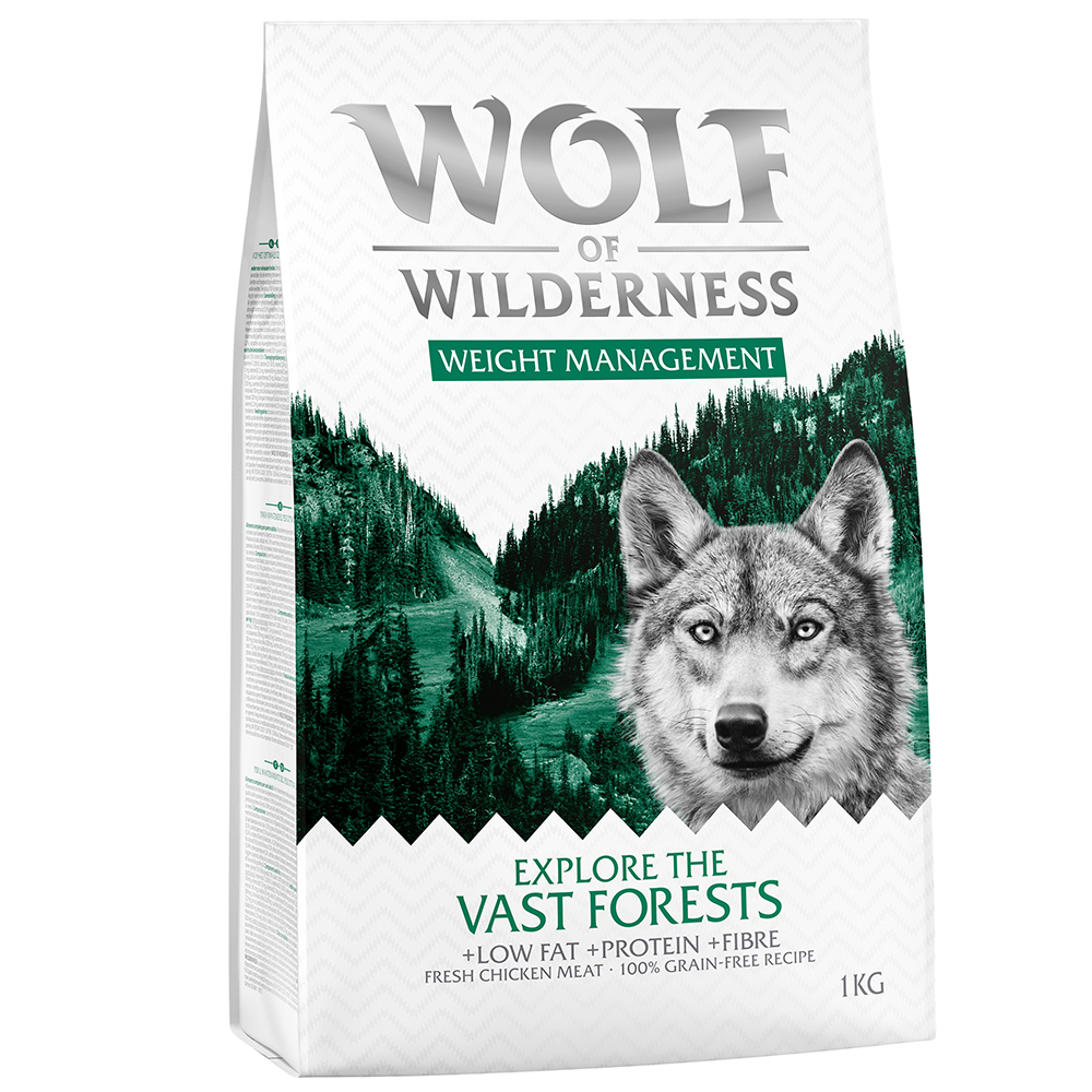 Wolf of Wilderness "Explore The Vast Forests" Weight Management - getreidefrei - 1 kg von Wolf of Wilderness
