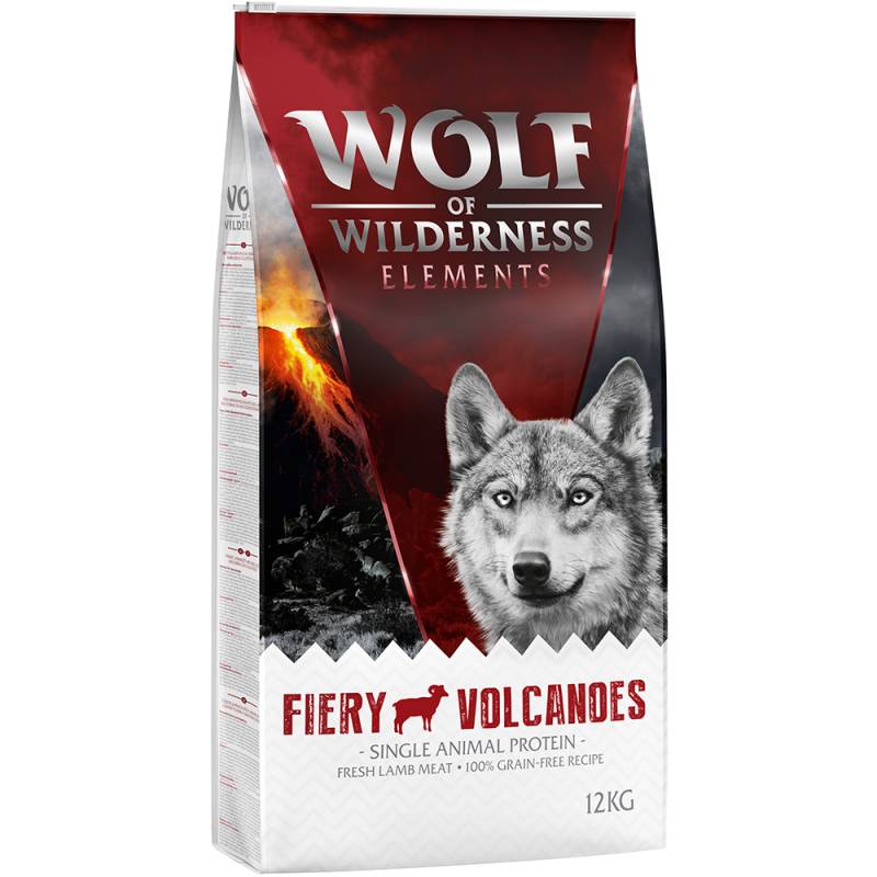 Wolf of Wilderness Sensitiv "Fiery Volcanoes" Lamm - getreidefrei - Sparpaket: 2 x 12 kg von Wolf of Wilderness
