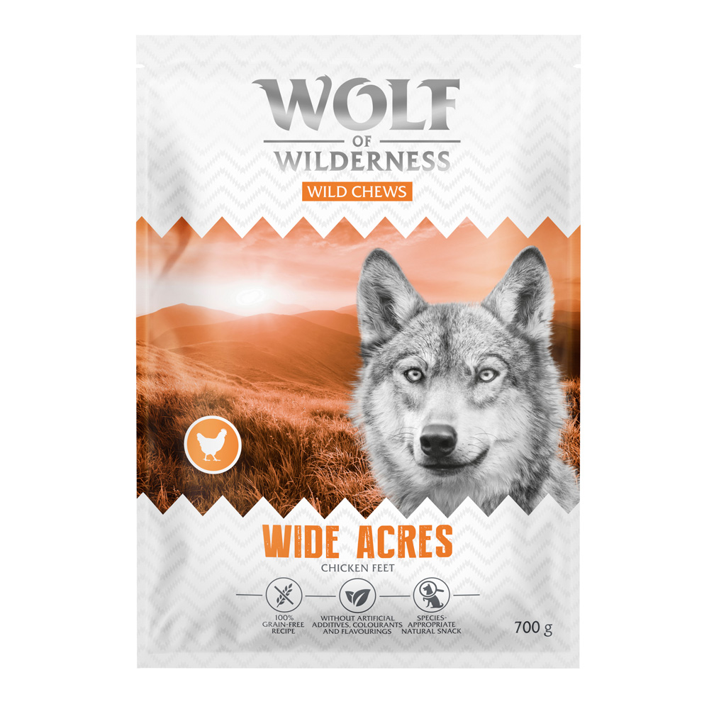 Wolf of Wilderness Hühnerfüße "Wide Acres" 3 x 700g Wolf of Wilderness Hühnerfüße "Wide Acres" 3 x 700g von Wolf of Wilderness