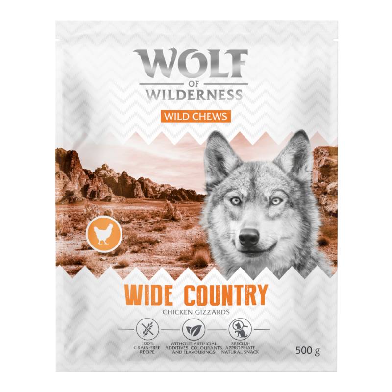 Wolf of Wilderness Hühnermägen "Wide Country" - Sparpaket: 3 x 500 g von Wolf of Wilderness