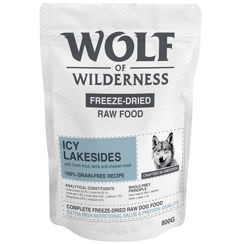 Wolf of Wilderness "Icy Lakesides" Lamm, Forelle & Huhn - 800 g von Wolf of Wilderness