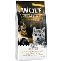 Wolf of Wilderness JUNIOR "Rocky Canyons" - Freiland-Rind - 2 x 12 kg von Wolf of Wilderness