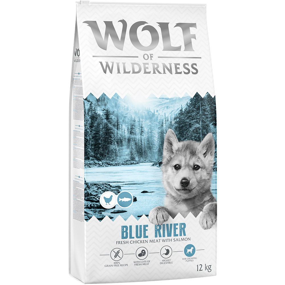 Wolf of Wilderness Junior "Blue River" Lachs - getreidefrei - 1 kg von Wolf of Wilderness