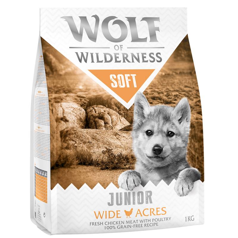 Wolf of Wilderness Junior "Soft - Wide Acres" Huhn - getreidefrei - Sparpaket: 5 x 1 kg von Wolf of Wilderness