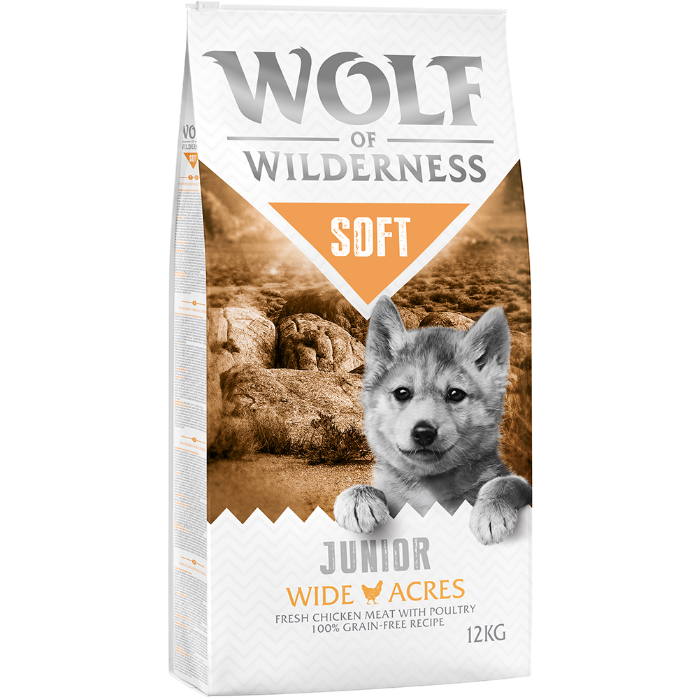 Wolf of Wilderness Junior "Soft - Wide Acres" Huhn - getreidefrei - Sparpaket: 2 x 12 kg von Wolf of Wilderness