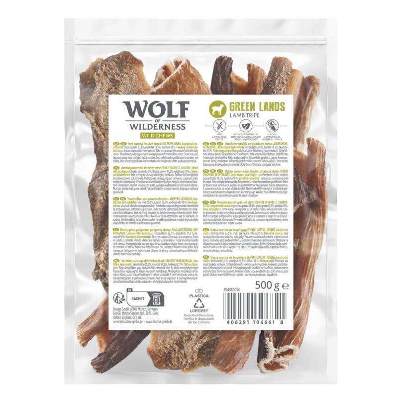Wolf of Wilderness Lammpansen "Green Lands" - 3 x 500 g Wolf of Wilderness Lammpansen "Green Lands" - 3 x 500 g von Wolf of Wilderness
