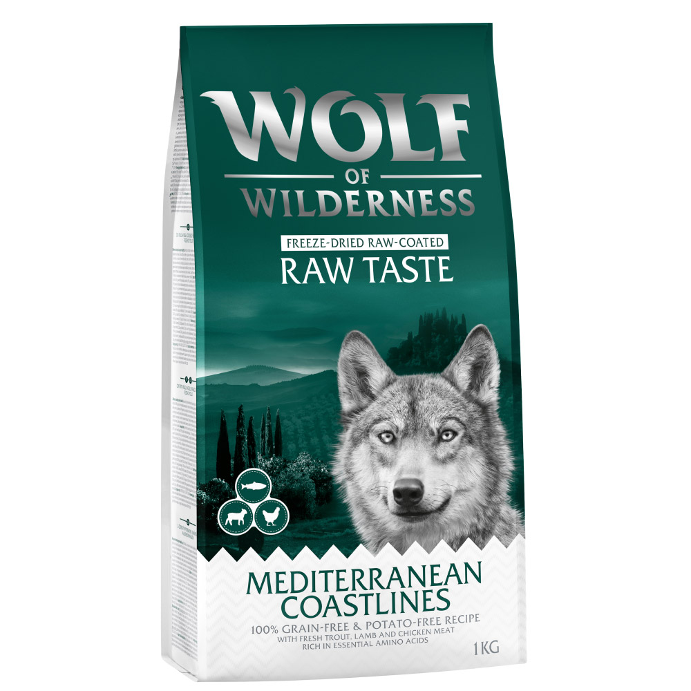 Wolf of Wilderness "Mediterranean Coastlines" Lamm, Huhn & Forelle - getreidefrei - 1 kg von Wolf of Wilderness