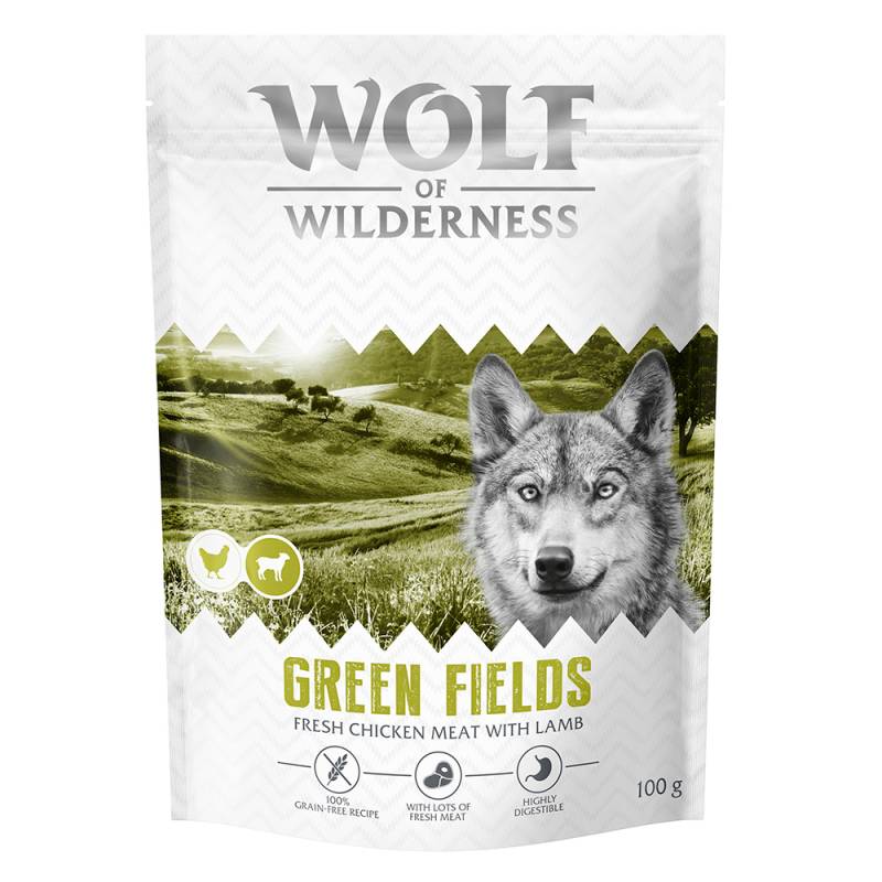 Wolf of Wilderness Probierbeutel - getreidefrei - Green Fields - Lamm (100 g) von Wolf of Wilderness