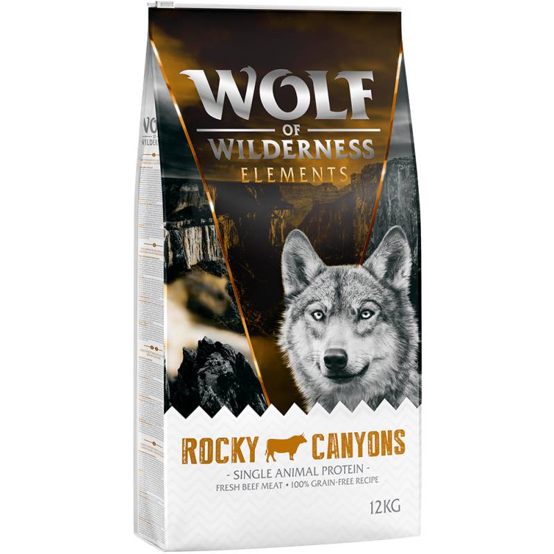 Wolf of Wilderness Sensitiv "Rocky Canyons" Rind - getreidefrei - Sparpaket: 2 x 12 kg von Wolf of Wilderness