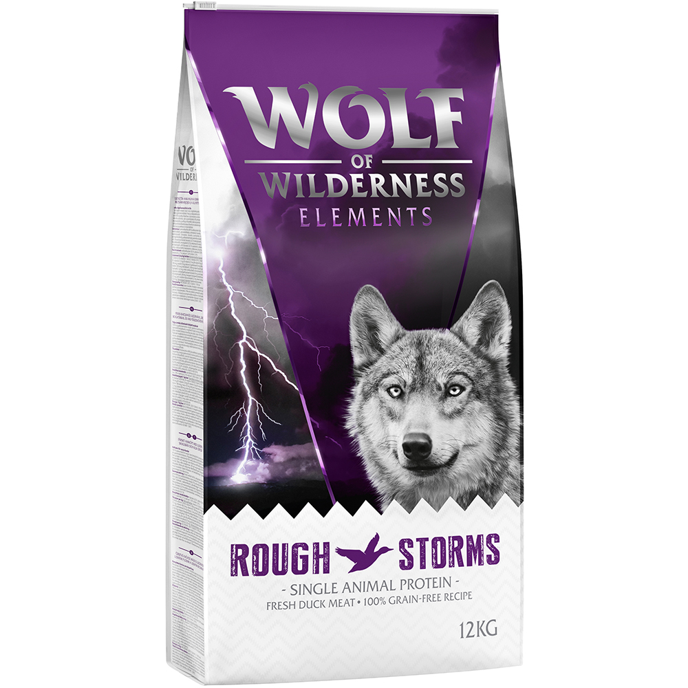 Wolf of Wilderness "Rough Storms" Ente - getreidefrei - Sparpaket: 2 x 12 kg von Wolf of Wilderness