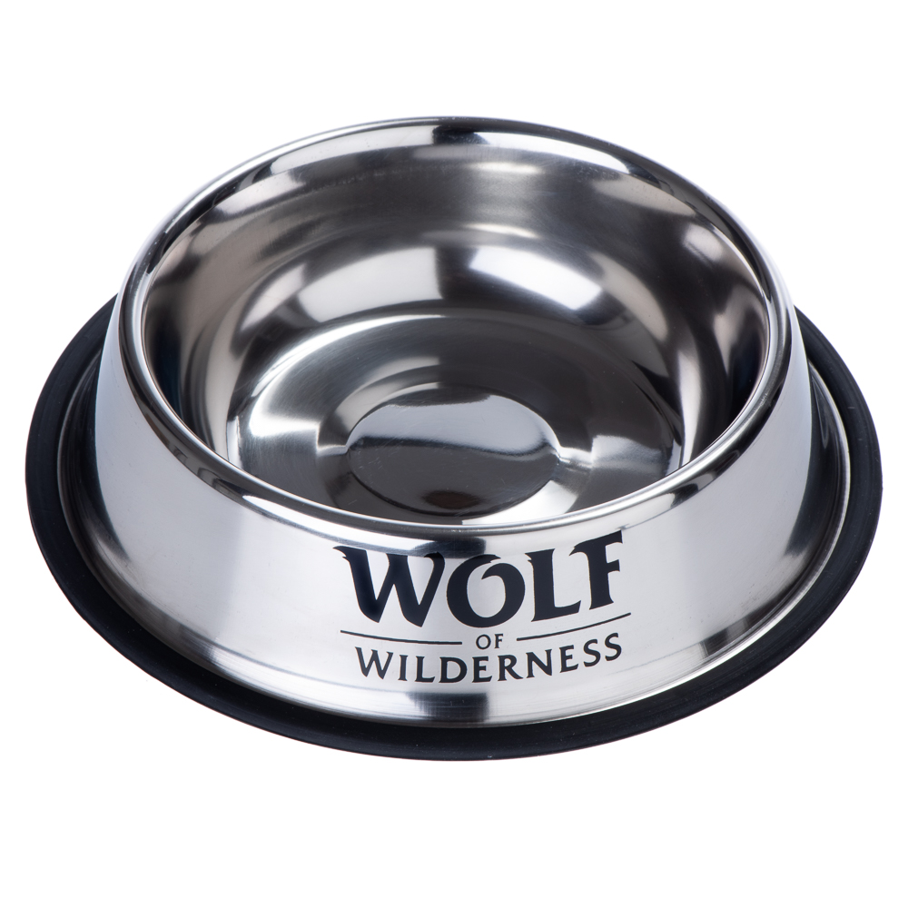 Wolf of Wilderness Rutschfester Edelstahlnapf für Hunde - 850 ml, Ø 23 cm Wolf of Wilderness Rutschfester Edelstahlnapf für Hunde - 850 ml, Ø 23 cm von Wolf of Wilderness