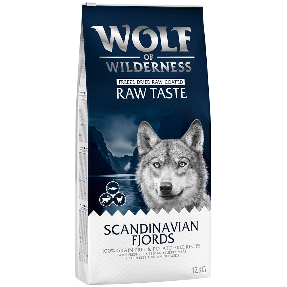 Wolf of Wilderness "Scandinavian Fjords" Rentier, Huhn & Lachs - getreidefrei - 12 kg von Wolf of Wilderness