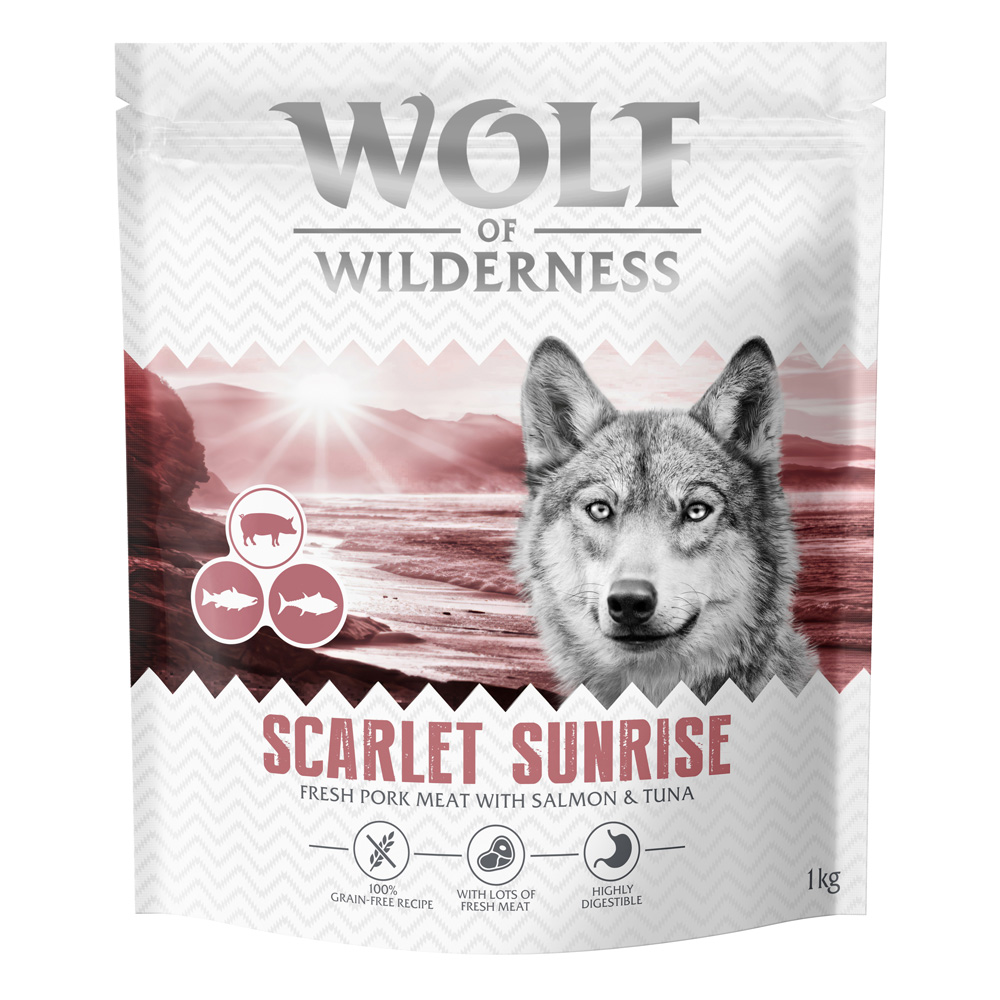 Wolf of Wilderness "Scarlet Sunrise" Lachs & Thunfisch - getreidefrei - Sparpaket: 4 x 1 kg neue Rezeptur von Wolf of Wilderness