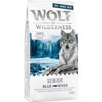 Wolf of Wilderness Senior "Blue River" - Freilandhuhn & Lachs - 2 x 12 kg von Wolf of Wilderness