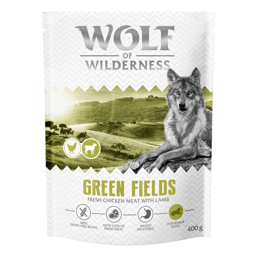 Wolf of Wilderness Senior "Green Fields" Lamm - getreidefrei - 400 g: neue Rezeptur von Wolf of Wilderness