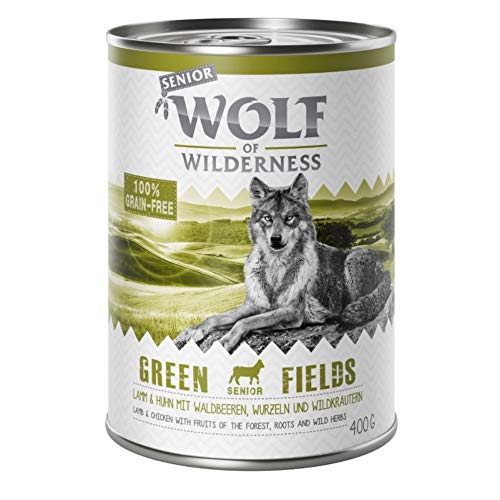 Wolf of Wilderness Senior Sparpack 24 x 400 g – gemischte Packung von Wolf of Wilderness