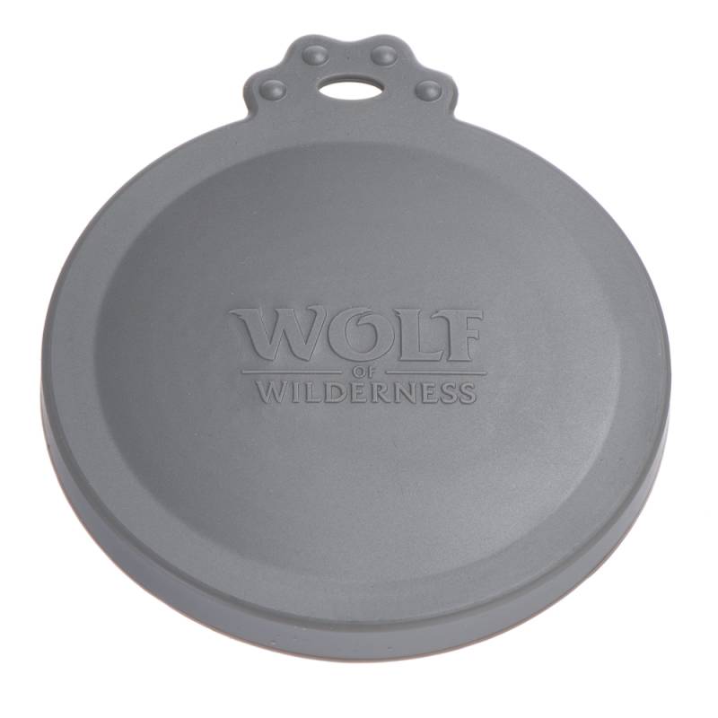 Wolf of Wilderness Silikondeckel für Futterdosen - 1 Stück, passend für Ø 7,5 cm (400 g) + Ø 10 cm (800 g)-Dosen von Wolf of Wilderness