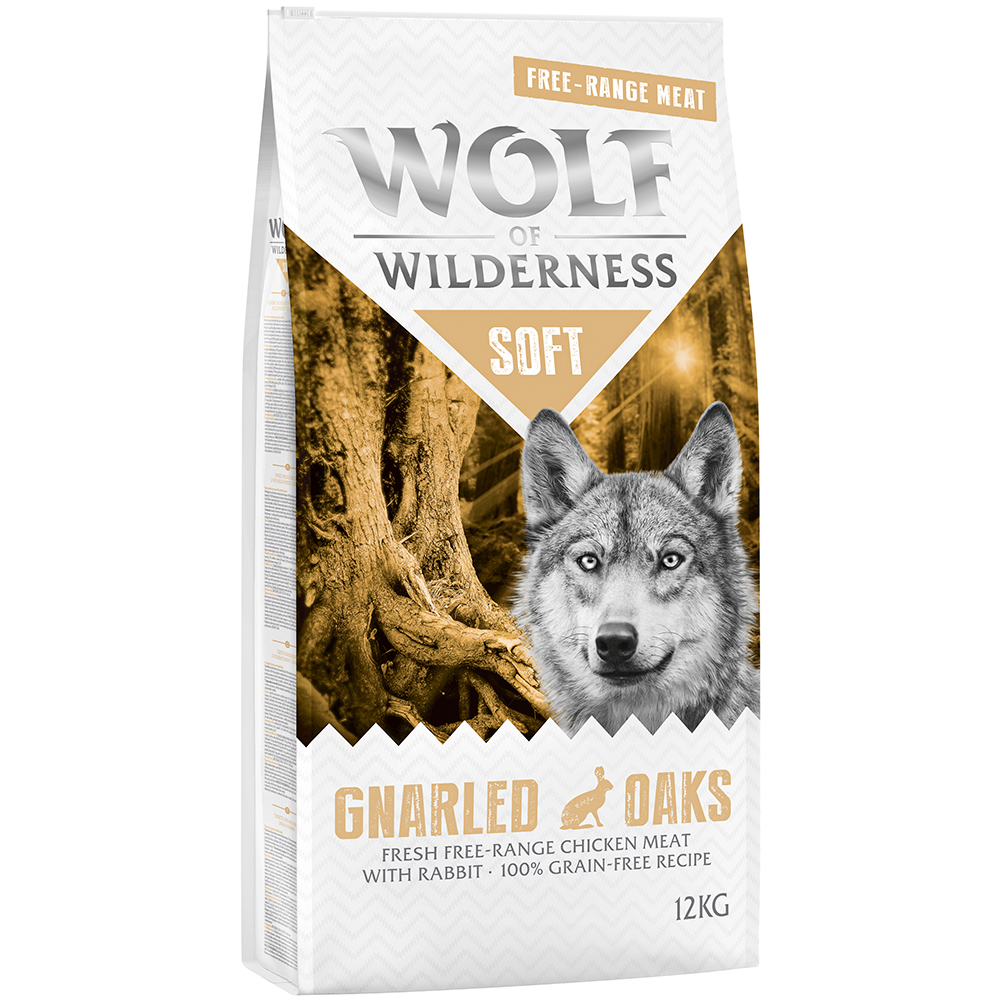 Wolf of Wilderness "Soft - Gnarled Oaks" - Freiland-Huhn & Kaninchen - 12 kg von Wolf of Wilderness