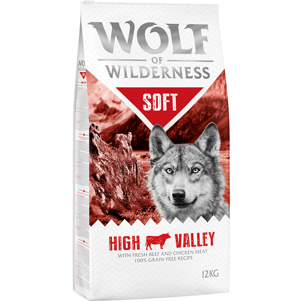 Wolf of Wilderness "Soft - High Valley" Rind - getreidefrei - Sparpaket: 2 x 12 kg von Wolf of Wilderness