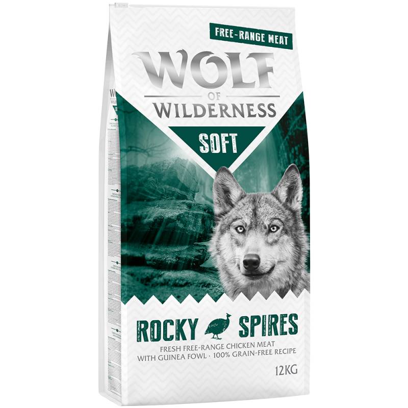 Wolf of Wilderness "Soft - Rocky Spires" Freiland-Huhn & Perlhuhn - getreidefrei - Sparpaket: 2 x 12 kg von Wolf of Wilderness