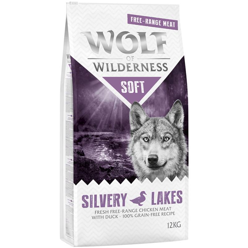 Wolf of Wilderness "Soft - Silvery Lakes" Freiland-Huhn & Ente - getreidefrei - Sparpaket: 2 x 12 kg von Wolf of Wilderness