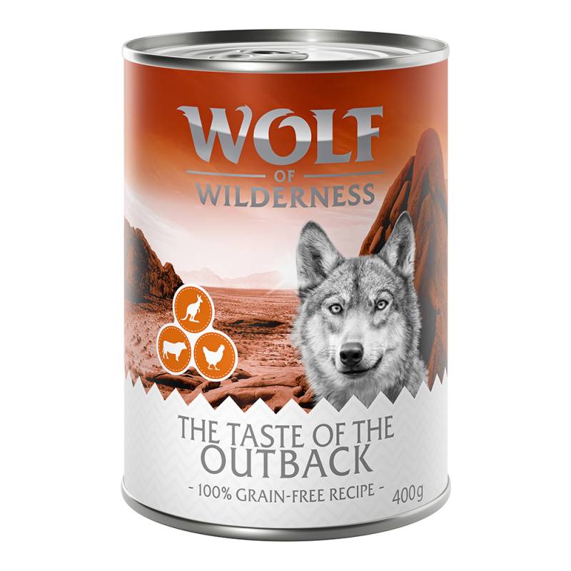 Wolf of Wilderness Adult - "The Taste Of" 6 x 400 g - 24 x 400 g: The Taste of The Outback von Wolf of Wilderness