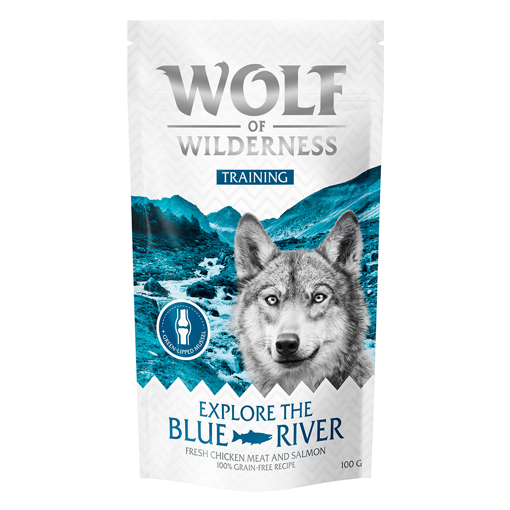 Wolf of Wilderness Training “Explore the Blue River" Huhn & Lachs - 3 x 100 g von Wolf of Wilderness