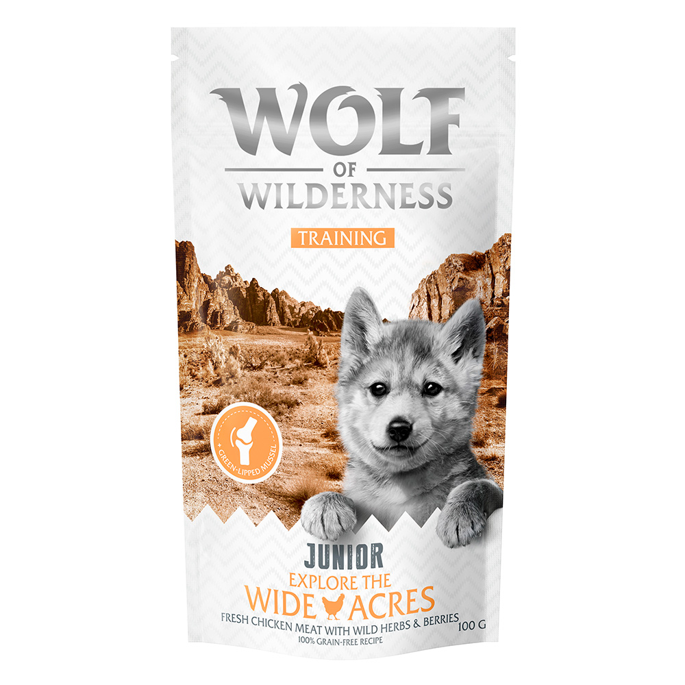 Wolf of Wilderness Training JUNIOR “Explore the Wide Acres” Huhn - 100 g von Wolf of Wilderness