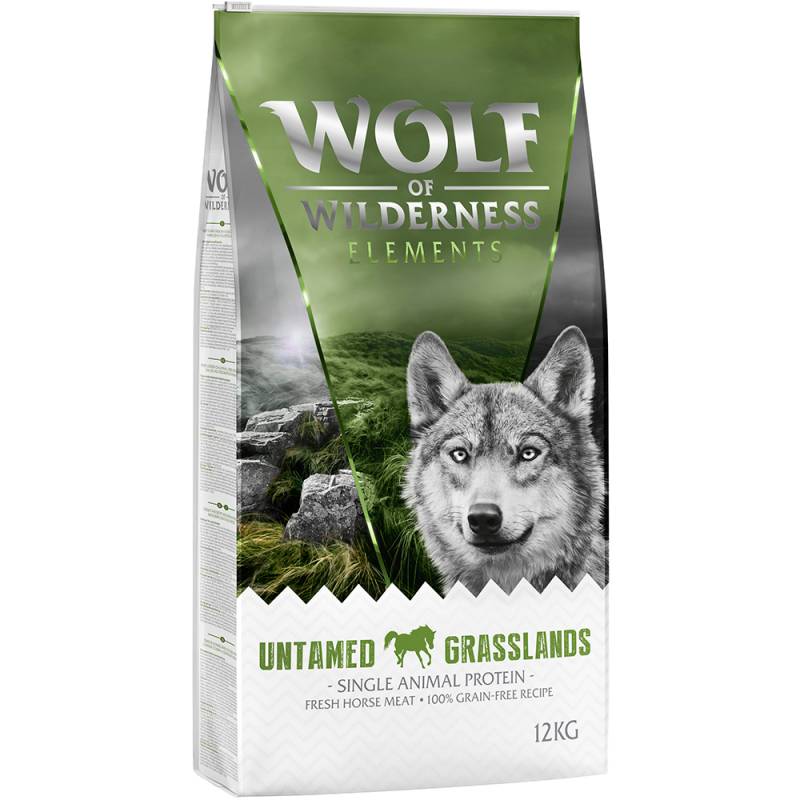 Wolf of Wilderness "Untamed Grasslands" Pferd - getreidefrei - Sparpaket: 2 x 12 kg von Wolf of Wilderness