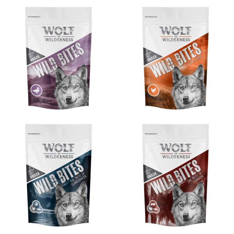 Wolf of Wilderness - Wild Bites Snack-Mix - Adult Mix: Canada, Scandinavia, Huhn, Ente (720 g) von Wolf of Wilderness