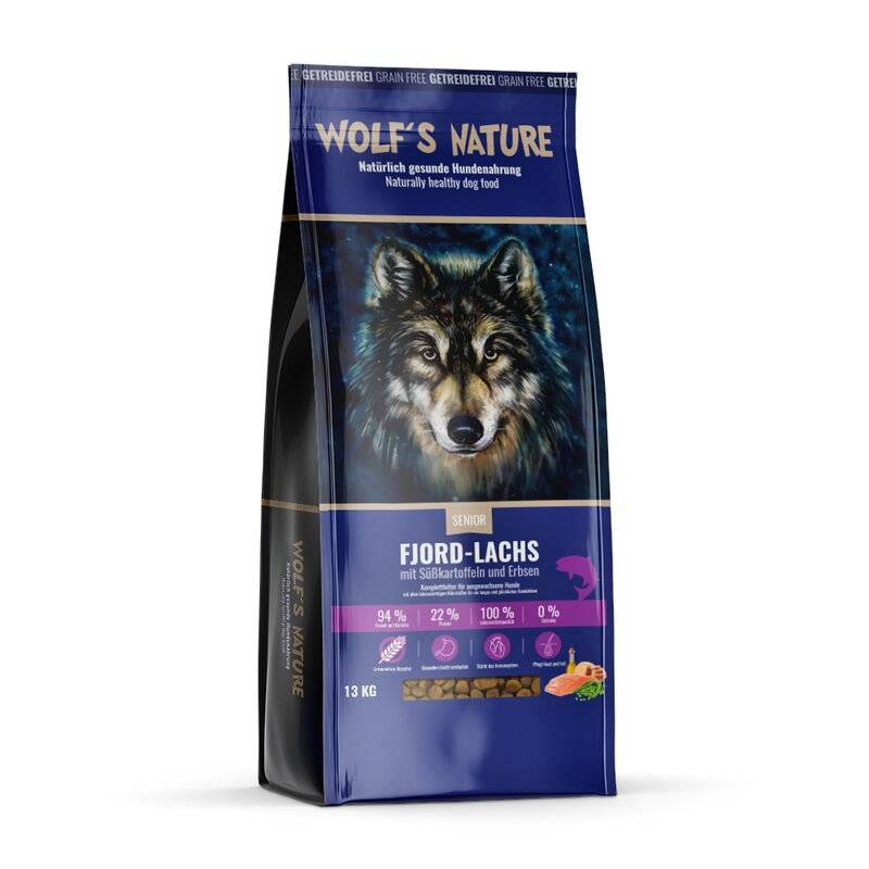 Wolf's Nature Fjord-Lachs Light & Senior - 8 kg (6,09 € pro 1 kg) von Wolf's Nature