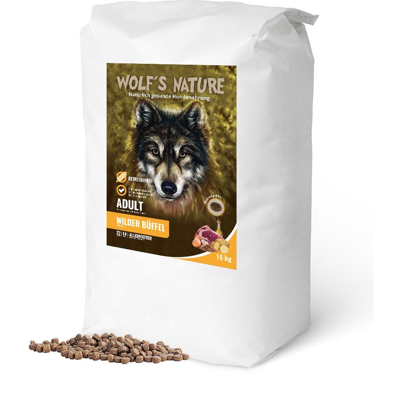 Wolf's Nature Wilder B�ffel - 15 kg (4,86 € pro 1 kg) von Wolf's Nature