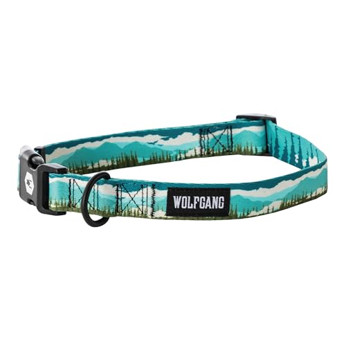 Wolfgang Hundehalsband, strapazierfähig, verstellbar, breit, mit Schnellverschluss-Nylon-Schnalle, für Spaziergänge und Training, GreatEscape Print, Größe M Wolfgang Hundehalsband, strapazierfähig, verstellbar, breit, mit Schnellverschluss-Nylon-Schnalle, für Spaziergänge und Training, GreatEscape Print, Größe M von Wolfgang Man & Beast