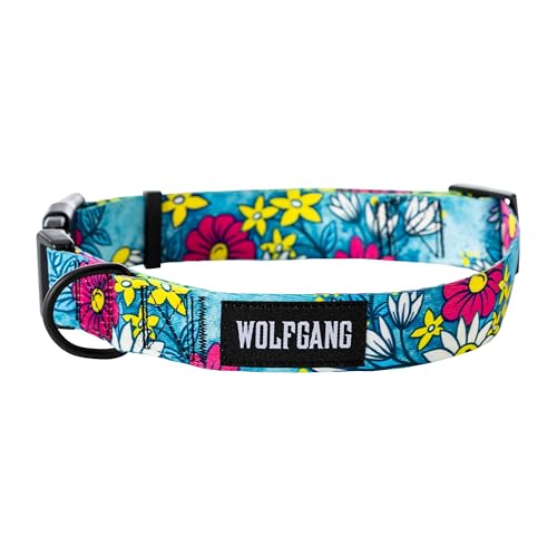 Wolfgang Hundehalsband, strapazierfähig, verstellbar, breit, mit Schnellverschluss-Nylon-Schnalle, für Spaziergänge und Training, LazyDaisy-Druck, Größe XL Wolfgang Hundehalsband, strapazierfähig, verstellbar, breit, mit Schnellverschluss-Nylon-Schnalle, für Spaziergänge und Training, LazyDaisy-Druck, Größe XL von Wolfgang Man & Beast