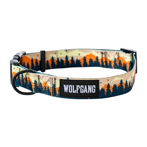Wolfgang Hundehalsband, strapazierfähig, verstellbar, breit, mit Schnellverschluss-Nylon-Schnalle, für Spaziergänge und Training, Overland-Druck, Größe M Wolfgang Hundehalsband, strapazierfähig, verstellbar, breit, mit Schnellverschluss-Nylon-Schnalle, für Spaziergänge und Training, Overland-Druck, Größe M von Wolfgang Man & Beast