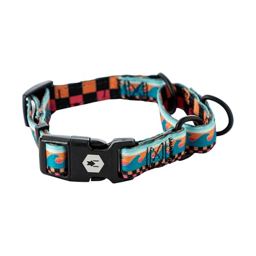 Wolfgang Robustes Martingale-Hundehalsband mit Schnellverschluss-Nylon-Schnalle, für Spaziergänge und Training, BuenaOnda-Druck, Größe S von Wolfgang Man & Beast
