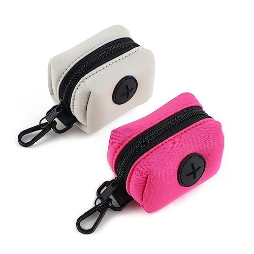 Wolfone 2-Pack Hundekotbeutel-Halter,Kotbeutelhalter für Leine,Hundekotbeutelspender für die Leine-Passt an Jede Hundeleine-Inklusive 2-Pack Kotbeutelspender Pfauenrosa/Hellgrün Wolfone 2-Pack Hundekotbeutel-Halter,Kotbeutelhalter für Leine,Hundekotbeutelspender für die Leine-Passt an Jede Hundeleine-Inklusive 2-Pack Kotbeutelspender Pfauenrosa/Hellgrün von Wolfone