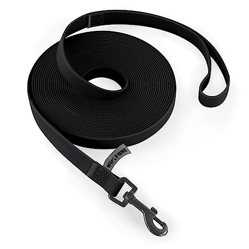 Wolfone 9m schwarz Schleppleine für Hunde,wasserdichte Trainingsleine, strapazierfähige und Pflegeleichte Leine, geeignet für Rückruf, Schwimmen, Camping, Strand, Jagd, Spaziergänge Wolfone 9m schwarz Schleppleine für Hunde,wasserdichte Trainingsleine, strapazierfähige und Pflegeleichte Leine, geeignet für Rückruf, Schwimmen, Camping, Strand, Jagd, Spaziergänge von Wolfone