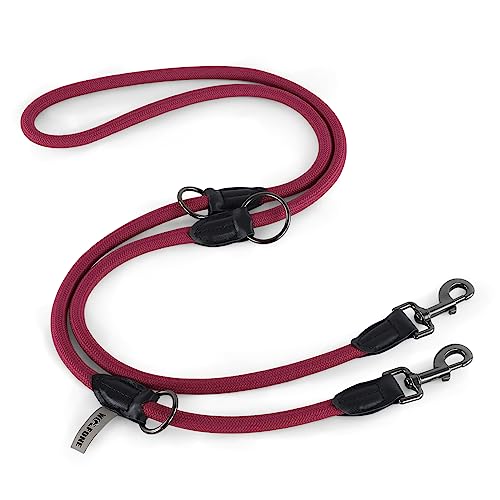 Wolfone Doppelendig Hand frei Hochbelastbar Einstellbar Seil-Hundeleine, gut für Spaziergänge, Camping, passend für große, mittlere und kleine Hunde 2,1M Pfauenrosa Wolfone Doppelendig Hand frei Hochbelastbar Einstellbar Seil-Hundeleine, gut für Spaziergänge, Camping, passend für große, mittlere und kleine Hunde 2,1M Pfauenrosa von Wolfone