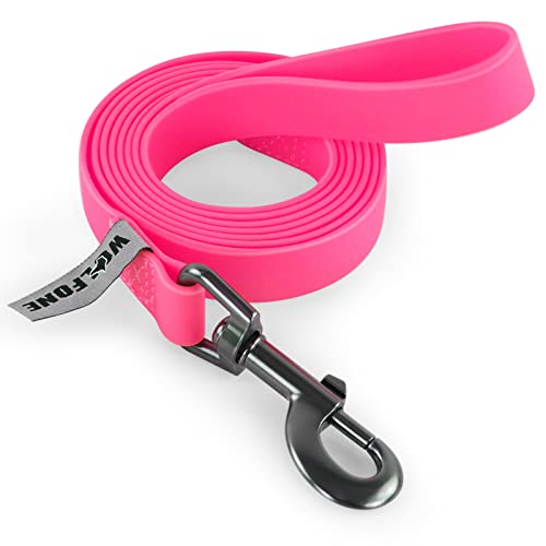 Wolfone Trainingsleine, wasserdicht, robust, schmutz- und geruchsresistent, für kleine, mittelgroße und große Hunde, niedliche Farbe, 1,5 m, Rosa von Wolfone