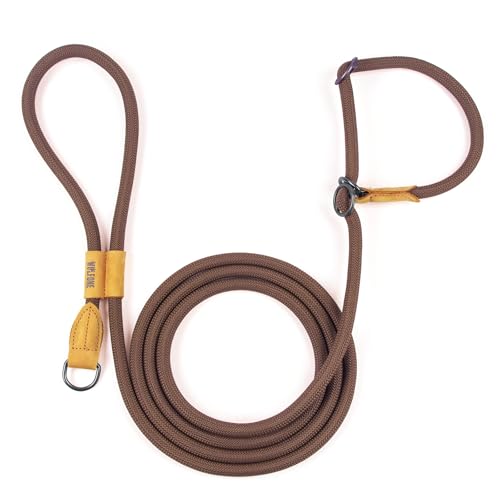 Wolfone Retrieverleine Hundeleine – robuste Leine mit verstellbarer Schlaufe und freihändigem Griff für Training, Spaziergänge aktive Hunde, Braun, 3 m x Ø 12 mm Wolfone Retrieverleine Hundeleine – robuste Leine mit verstellbarer Schlaufe und freihändigem Griff für Training, Spaziergänge aktive Hunde, Braun, 3 m x Ø 12 mm von Wolfone