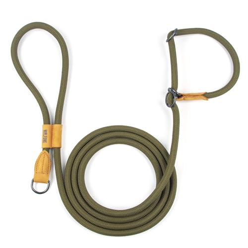 Wolfone Retrieverleine Hundeleine – robuste Leine mit verstellbarer Schlaufe und freihändigem Griff für Training, Spaziergänge aktive Hunde, Grün, 3 m x Ø 12 mm Wolfone Retrieverleine Hundeleine – robuste Leine mit verstellbarer Schlaufe und freihändigem Griff für Training, Spaziergänge aktive Hunde, Grün, 3 m x Ø 12 mm von Wolfone